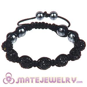 Wholesale Bargain Price Handmade Pave Black Crystal TresorBeads Bracelets