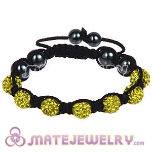 Wholesale Bargain Price Handmade Pave Yellow Crystal TresorBeads Bracelets