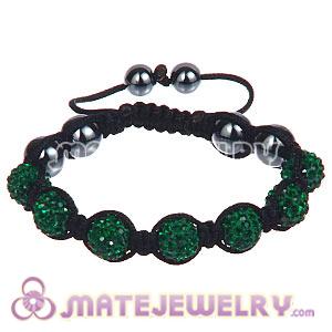 Wholesale Bargain Price Handmade Pave Green Crystal TresorBeads Bracelets