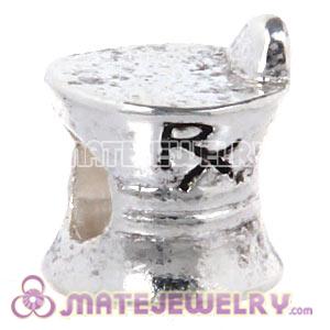 Wholesale Silver Plated European Pharmacy Rx Mortar Pestle Beads