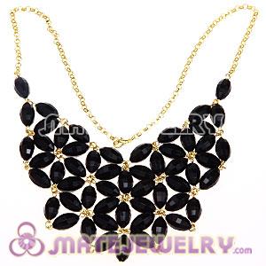 2012 New Fashion Black Bubble Bib Statement Necklace 