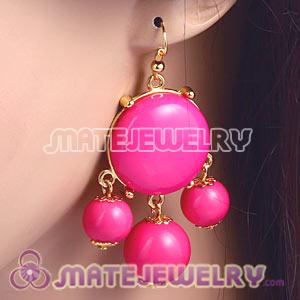 Fashion Gold Plated Roseo Drop Bubble Earrings Wholesale