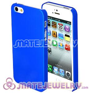 Ultra Slim Blue Frosted Hard Cover Cases For iPhone5 Gen 5th 5G