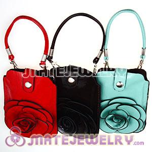 Mix Color Leather Flower Case Bag Pouch For iPhone4 4S iPhone 5