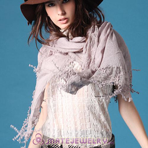 Sweet Mori Girl Style Pashmina Scarf Lace Tassel Shawl Scarves Wholesale