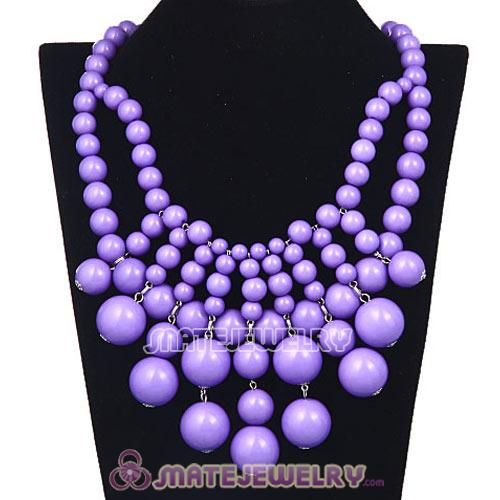 Fashion Cascade Lavender Bauble Bib Anthropologie Necklaces Wholesale