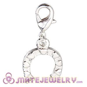 Wholesale Fashion Silver Plated Alloy Horseshoe Charms