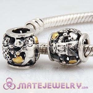 Wholesale European Sterling Silver Family Forever Charm Bead