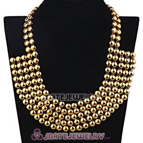 Wholesale Rose Gold Bubble Bib Collar Necklace