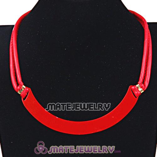 Wholesale Red Leather Choker Collar Necklace For Women