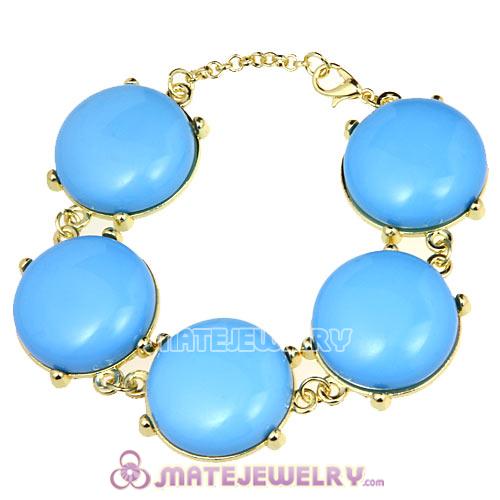 Hot Sale Resin Bead Dark Sky Blue Bubble Bracelets Wholesale