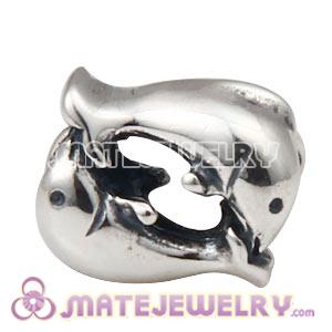 Wholesale 925 Sterling Silver Dolphin Charm Beads 
