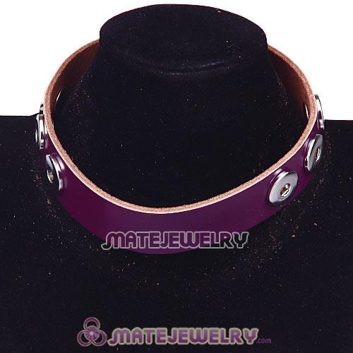 Wholesale Noosa Amsterdam Leather Necklaces Purple