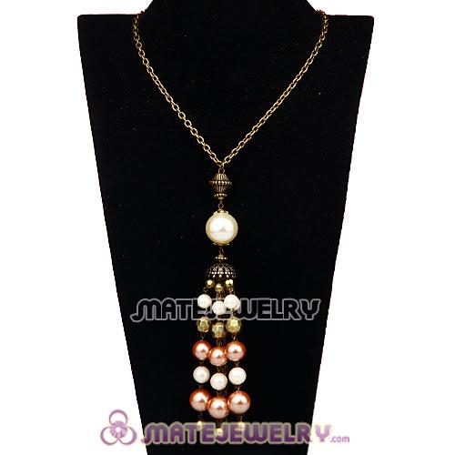 Vintage Imitation Pearl Pendant Necklace Wholesale