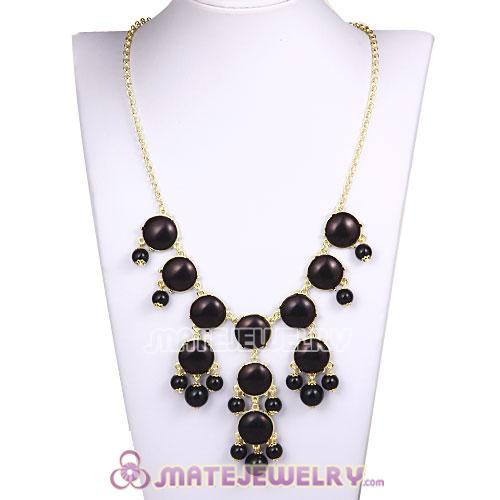 2013 Fashion Jewelry Black Mini Bubble Bib Statement Necklaces 