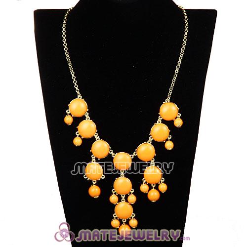 2013 Fashion Jewelry Yolk Yellow Mini Bubble Bib Statement Necklaces 