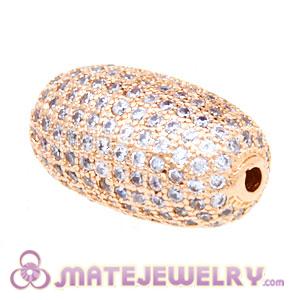 Wholesale Handmade Plated Charms Bead Pave Cubic Zirconia