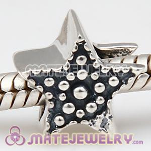 Antique silver star charms