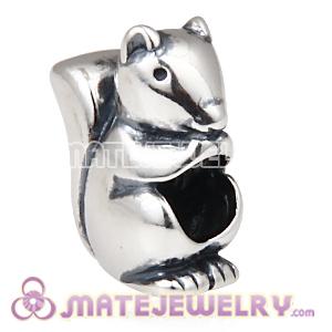Wholesale 925 Sterling Silver European Squirrel Charms Bead