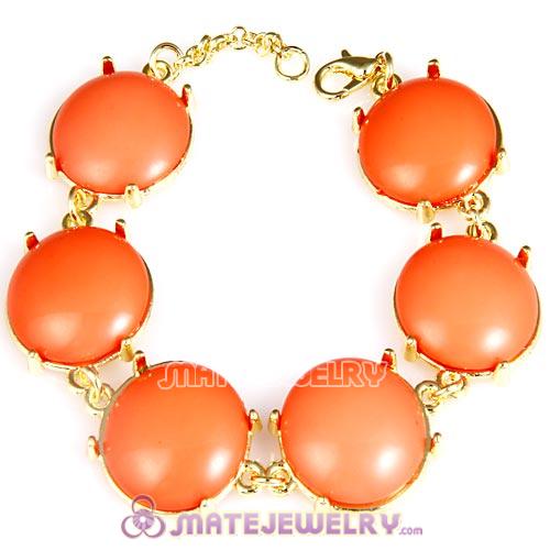 Wholesale Lollies Orange Mini Bubble Bead Bracelets