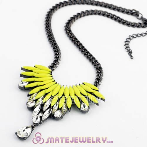 2013 Fashion Lollies Yellow Pendant Necklace