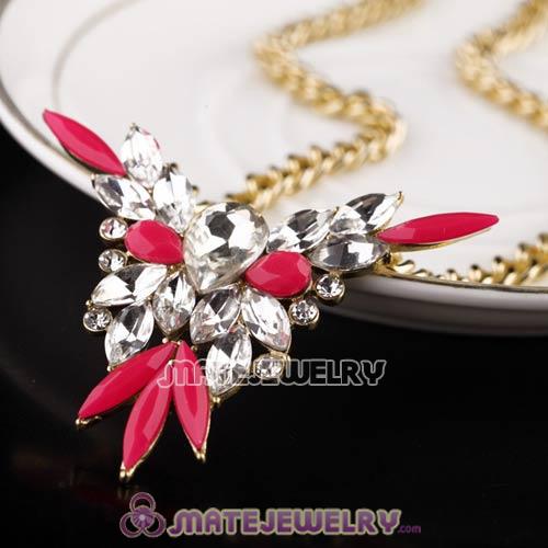 2013 Fashion Lollies Roseo and Crystal Pendant Necklace