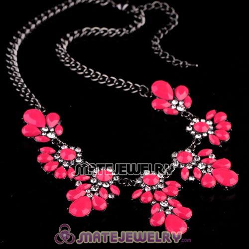 2013 Fashion Lollies Roseo Resin Crystal Statement Necklaces