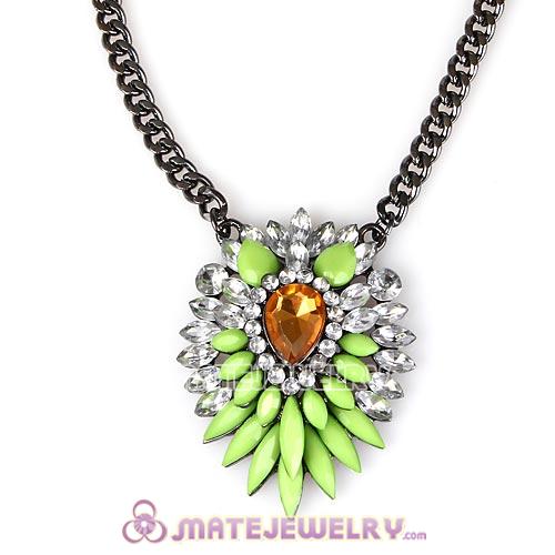 2013 Fashion Lollies Olivine Resin Crystal Pendant Necklaces