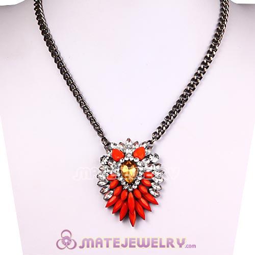 2013 Fashion Lollies Red Resin Crystal Pendant Necklaces