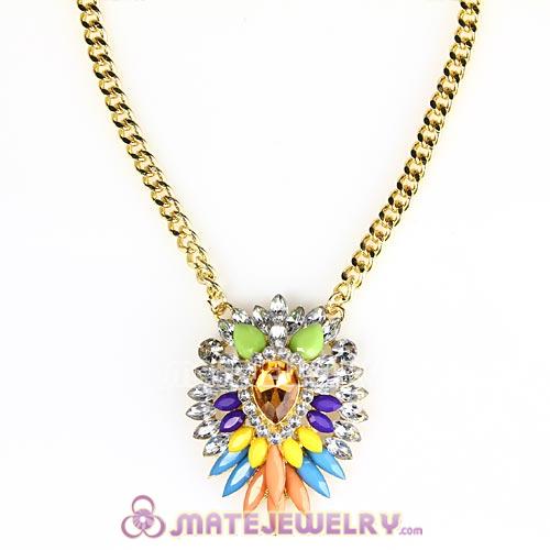 2013 Fashion Lollies Multicolor Resin Crystal Pendant Necklaces