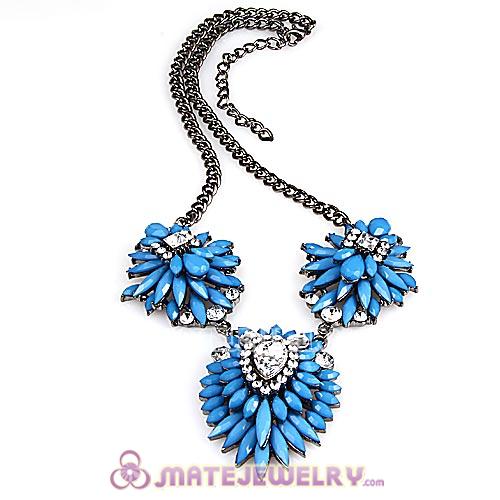 2013 Fashion Lollies Blue Three Pendant Necklace