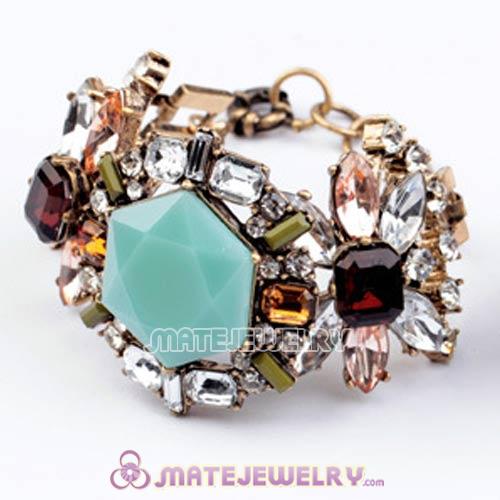 New Design Lollies MultiColor Resin Crystal Flower Bracelets Wholesale