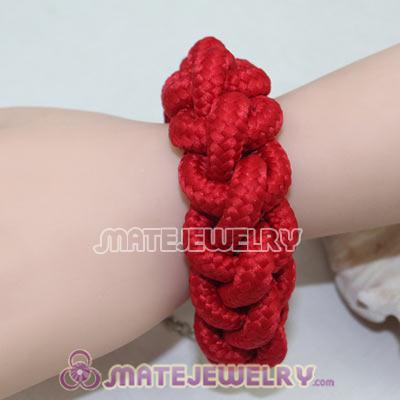 Handmade Weave Fluorescence Red Cotton Rope Bracelets
