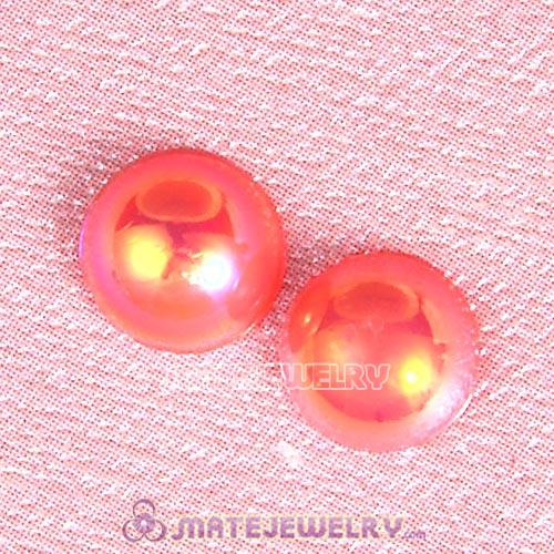 6mm Pink AB Color Imitation Pearl Floating Locket Charm Wholesale