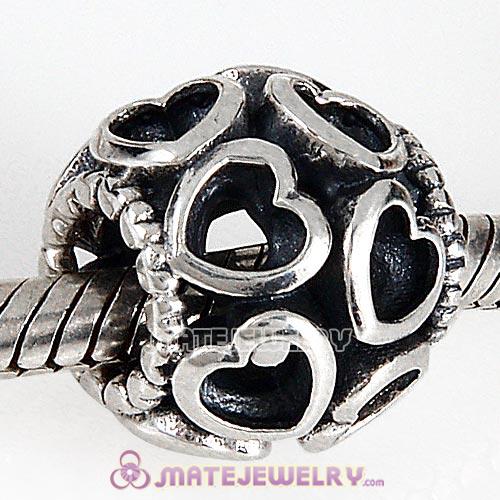 Sterling Silver Love All Around Beads European Style