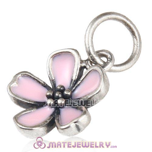 Sterling Silver Pink Cherry Blossom Pendant Wholesale