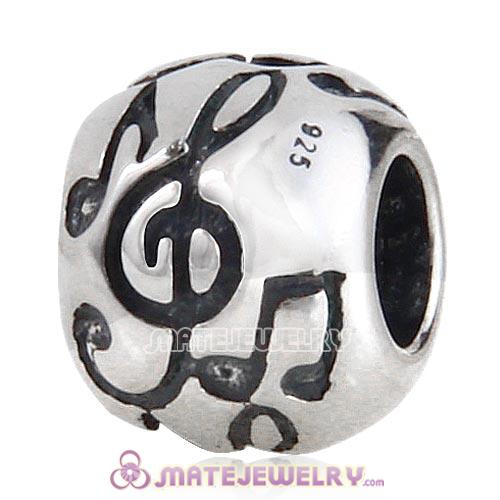 European Style Sterling Silver Music Note Beads