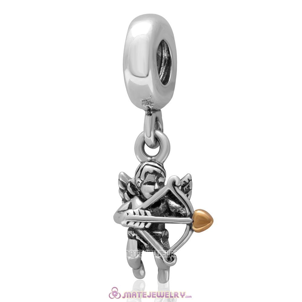 High Quality Sterling Silver Cupid Love Dangle Charm