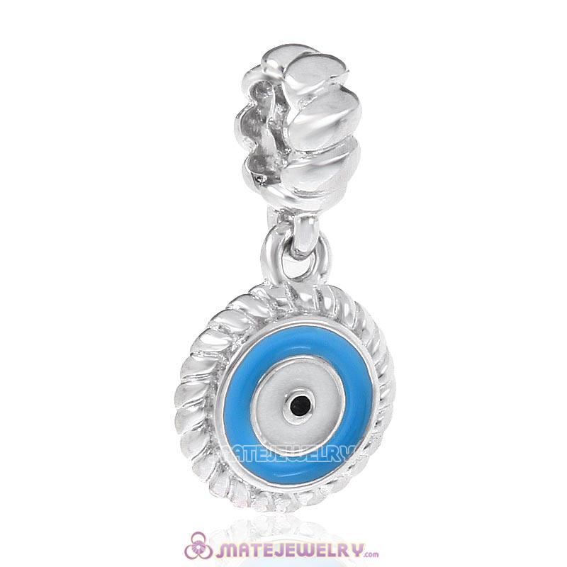 Watchful Eye Blue Charm 925 Sterling Silver