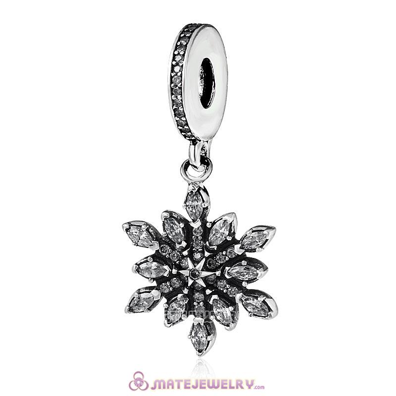 Snowflake Decoration Charms Clear CZ