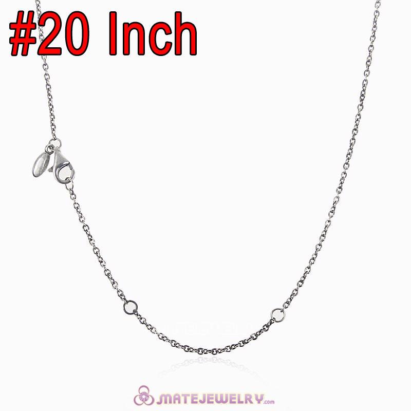 Wholesale 925 Sterling Silver Fashion Basic Necklace with Lobster Clasp