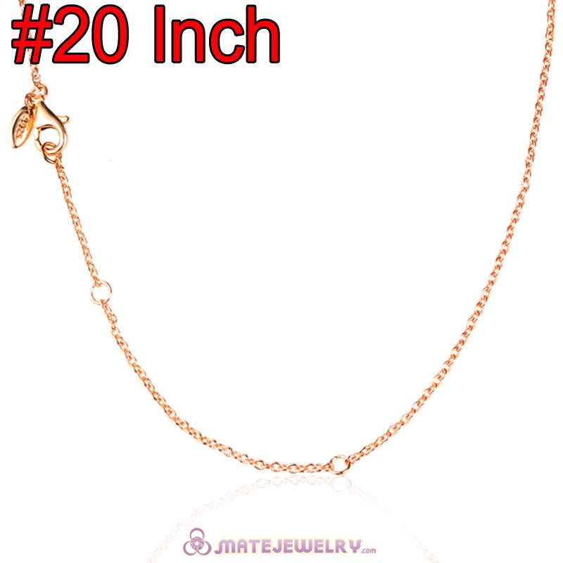 Wholesale Rose Gold Fashion Basic Necklace with Lobster Clasp