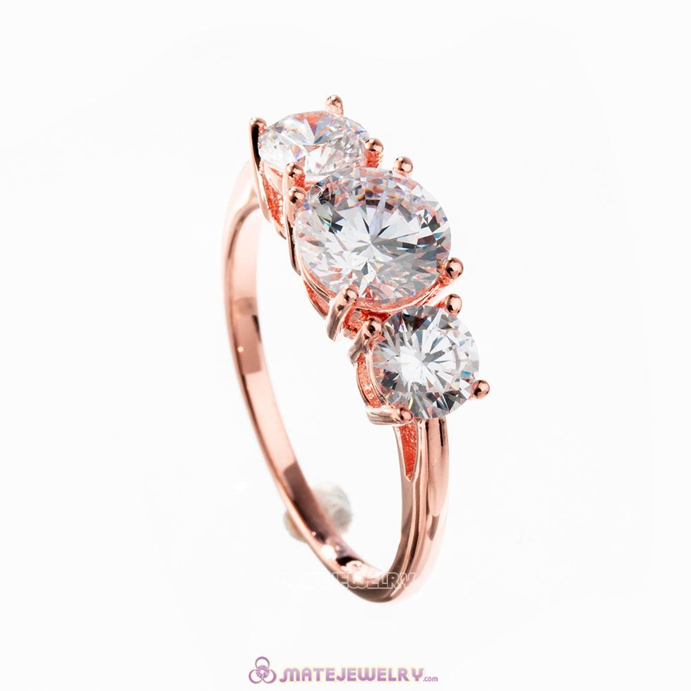 Sparkling Elegance Ring in Rose Gold