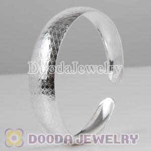 Engrave Pattern 13mm Sterling Silver Bangle Bracelet