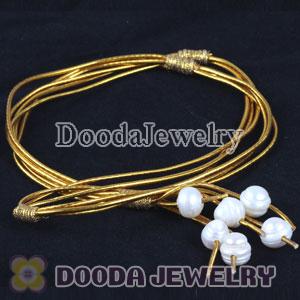Wholesale Fashion Freshwater Pearl Hand Knitted Necklace