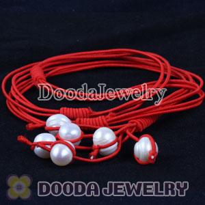 Wholesale Fashion Freshwater Pearl Hand Knitted Necklace