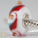 lampwork glass beads 925 sterling silver core suit European style jewelry