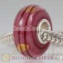 lampwork glass beads 925 sterling silver core suit European style jewelry