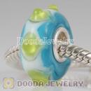 lampwork glass beads 925 sterling silver core suit European style jewelry