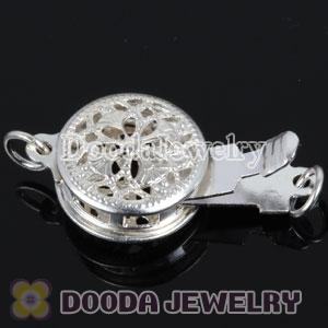 Fishhook Pearl Clasp Filigree Round Dia.9mm Sterling Silver